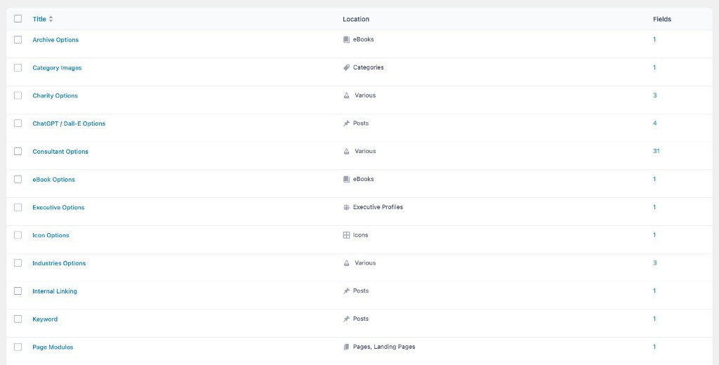 Scorpion WordPress editor and marketing pages built from reusable ACF modules